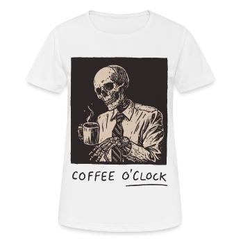 Coffee O'Clock - Women's Breathable T-Shirt - white - Front - AI Model Female 172 dark (172cm)