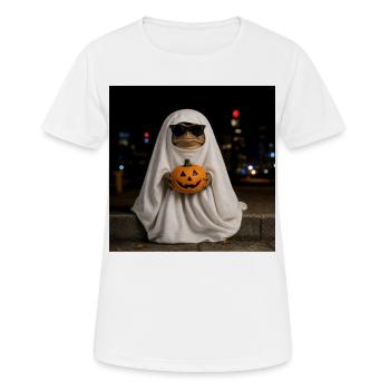 Toad Ghost Sunglasses T-Shirt Halloween - Women's Breathable T-Shirt - white - Front - AI Model Female 172 dark (172cm)