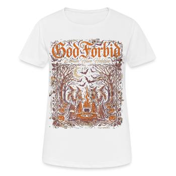 God Forbid Autumn Witches Bonfire - Women's Breathable T-Shirt - white - Front - AI Model Female 172 dark (172cm)