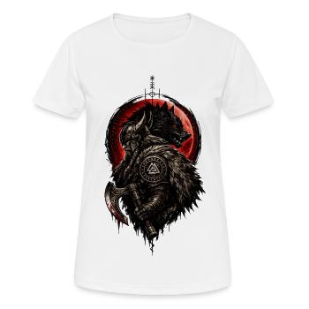 Viking Werewolf Warlord - Women's Breathable T-Shirt - white - Front - AI Model Female 172 dark (172cm)