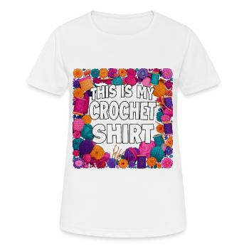 Crochet Shirt Color Explosion - Women's Breathable T-Shirt - white - Front - AI Model Female 172 dark (172cm)