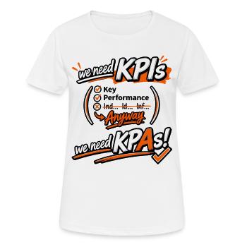 KPI Graphic Motivation - Women's Breathable T-Shirt - white - Front - AI Model Female 172 dark (172cm)
