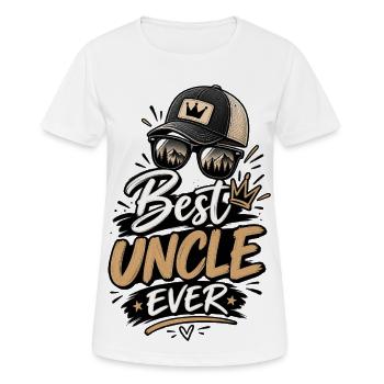 Best Uncle Ever Outdoors - Women's Breathable T-Shirt - white - Front - AI Model Female 172 dark (172cm)
