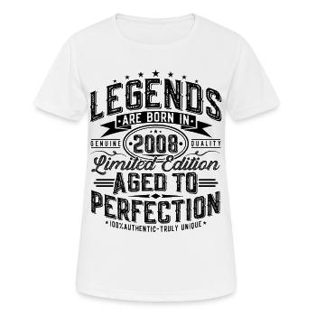 2008 Vintage Vintage Birthday Gift Retro - Women's Breathable T-Shirt - white - Front - AI Model Female 172 dark (172cm)