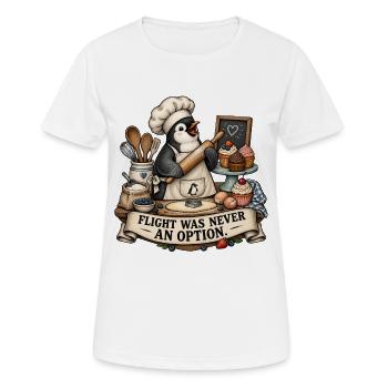 Penguin Baker Joke Baker Humor - Women's Breathable T-Shirt - white - Front - AI Model Female 172 dark (172cm)