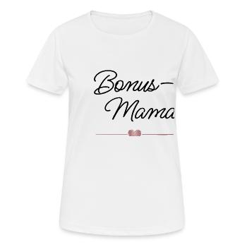 Best Bonus Mom with Heart – Gift - Women's Breathable T-Shirt - white - Front - AI Model Female 172 dark (172cm)