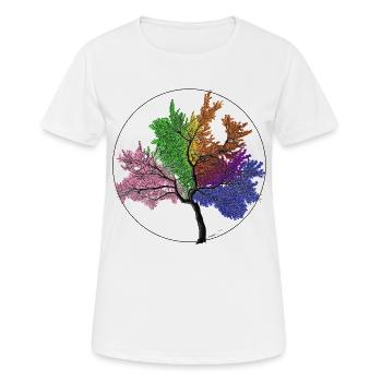 Tree of Life - Women's Breathable T-Shirt - white - Front - AI Model Female 172 dark (172cm)