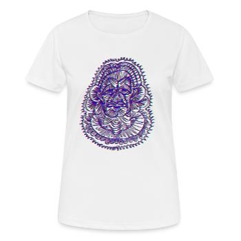 Neon Mandala Dragon Eye - Women's Breathable T-Shirt - white - Front - AI Model Female 172 dark (172cm)