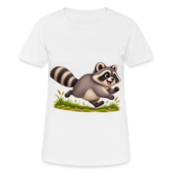 Jimothy Raccoon Meme - Women's Breathable T-Shirt - white - Front - AI Model Female 172 dark (172cm)