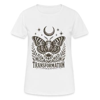 Transformation Butterfly Moon Mysticism New Beginning - Women's Breathable T-Shirt - white - Front - AI Model Female 172 dark (172cm)
