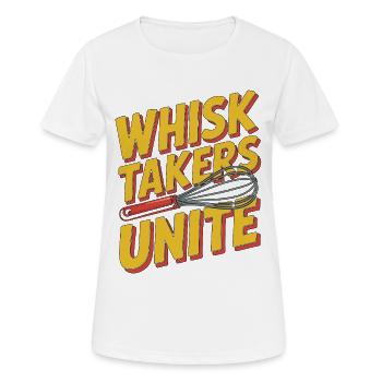 Les foueteurs de chef pâtissier unissent les professionnels de la boulangerie - T-shirt respirant Femme - blanc - Devant - AI Model Female 172 dark (172cm)
