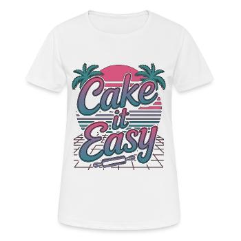 Pastry Chef Cake It Easy Baking Professional - Women's Breathable T-Shirt - white - Front - AI Model Female 172 dark (172cm)