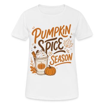 Pumpkin Spice Season - Fall Season - Women's Breathable T-Shirt - white - Front - AI Model Female 172 dark (172cm)