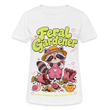 Feral Gardener Organic Gardening Plants - Women's Breathable T-Shirt - white - Front - AI Model Female 172 dark (172cm)