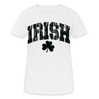 Irlande - T-shirt respirant Femme - blanc - Devant - AI Model Female 172 dark (172cm)
