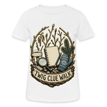 MARCHE D’INDICES BRINDILLE - T-shirt respirant Femme - blanc - Devant - AI Model Female 172 dark (172cm)
