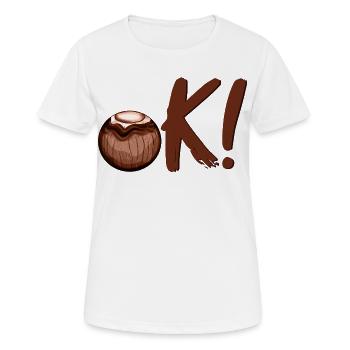 OK Summer Coconut - Women's Breathable T-Shirt - white - Front - AI Model Female 172 dark (172cm)