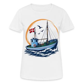 Fishing Cutter - Women's Breathable T-Shirt - white - Front - AI Model Female 172 dark (172cm)