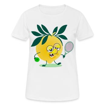 Kids Tennis Lemon - Women's Breathable T-Shirt - white - Front - AI Model Female 172 dark (172cm)