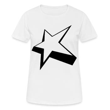 Star - T-shirt respirant Femme - blanc - Devant - AI Model Female 172 dark (172cm)