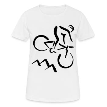 Biker - Women's Breathable T-Shirt - white - Front - AI Model Female 172 dark (172cm)