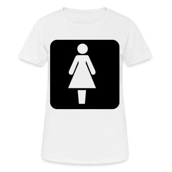 Woman - Women's Breathable T-Shirt - white - Front - AI Model Female 172 dark (172cm)