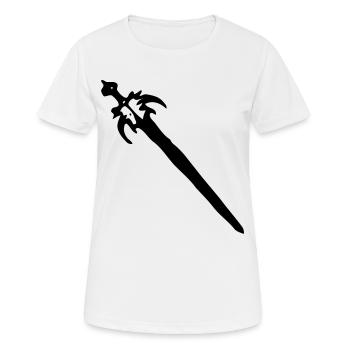 Épée - T-shirt respirant Femme - blanc - Devant - AI Model Female 172 dark (172cm)