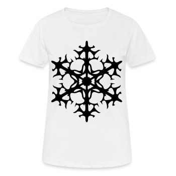 Schneestern - Frauen T-Shirt atmungsaktiv - Weiß - Vorne - AI Model Female 172 dark (172cm)