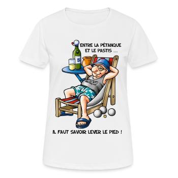 zwischen Schalen - Frauen T-Shirt atmungsaktiv - Weiß - Vorne - AI Model Female 172 dark (172cm)