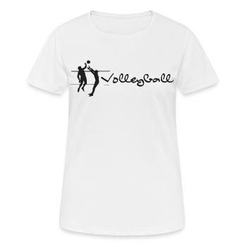 Volley-ball - T-shirt respirant Femme - blanc - Devant - AI Model Female 172 dark (172cm)