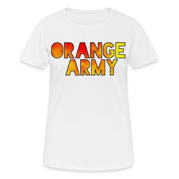 La légion orange pour les vrais fans des Pays-Bas # - T-shirt respirant Femme - blanc - Devant - AI Model Female 172 dark (172cm)