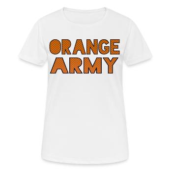 La légion orange pour les vrais fans des Pays-Bas * - T-shirt respirant Femme - blanc - Devant - AI Model Female 172 dark (172cm)