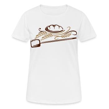 Bread with cereals. Beautiful bakery motif. - Women's Breathable T-Shirt - white - Front - AI Model Female 172 dark (172cm)