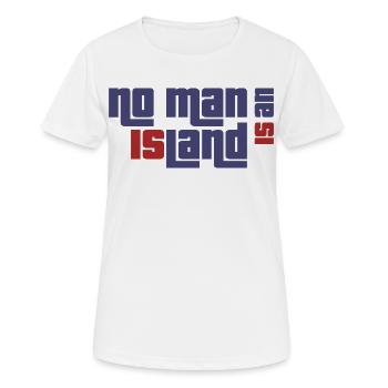 alone island lonely - Women's Breathable T-Shirt - white - Front - AI Model Female 172 dark (172cm)
