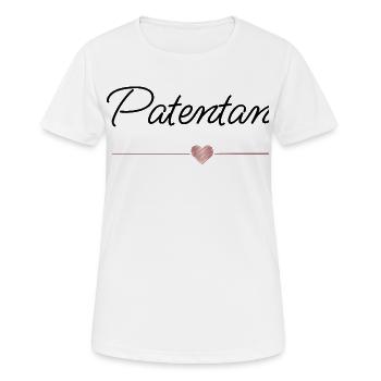 Meilleure marraine avec du cœur – cadeau - T-shirt respirant Femme - blanc - Devant - AI Model Female 172 dark (172cm)
