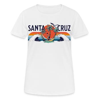 Santa Cruz California - Frauen T-Shirt atmungsaktiv - Weiß - Vorne - AI Model Female 172 dark (172cm)