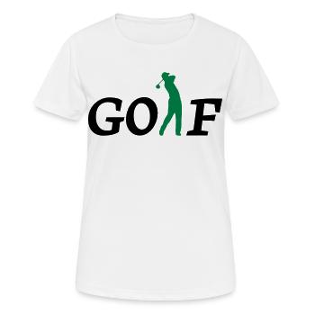 golf - T-shirt respirant Femme - blanc - Devant - AI Model Female 172 dark (172cm)