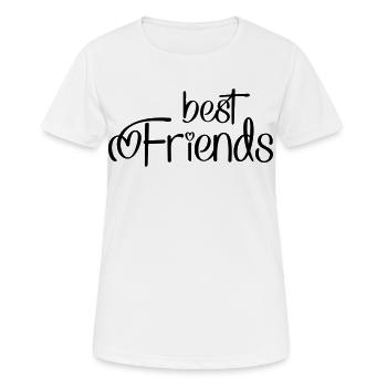 Amis - T-shirt respirant Femme - blanc - Devant - AI Model Female 172 dark (172cm)