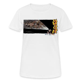 Roots peinture rupestre - T-shirt respirant Femme - blanc - Devant - AI Model Female 172 dark (172cm)