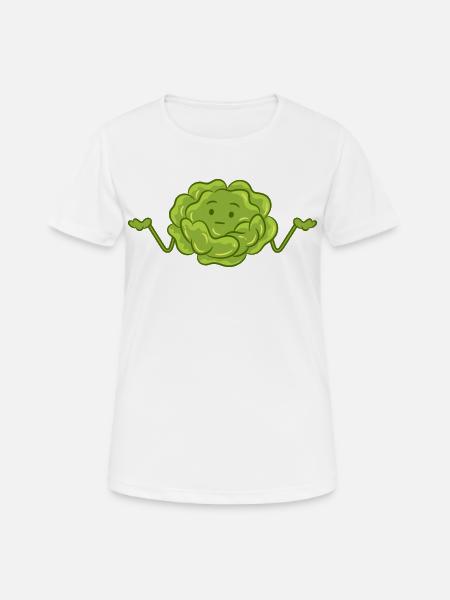 Salade amusante - T-shirt respirant Femme - blanc