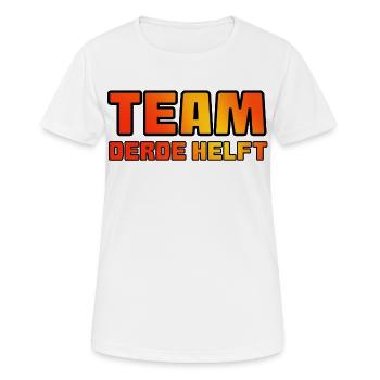Team dritte Halbzeit. Für echte Fußballfans * - Frauen T-Shirt atmungsaktiv - Weiß - Vorne - AI Model Female 172 dark (172cm)