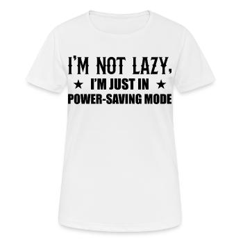 Je Ne Suis Pas Paresseux Mode Économie - T-shirt respirant Femme - blanc - Devant - AI Model Female 172 dark (172cm)