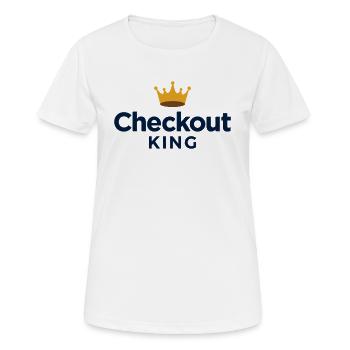 Checkout King Dart Crown Sport Outfit - Women's Breathable T-Shirt - white - Front - AI Model Female 172 dark (172cm)