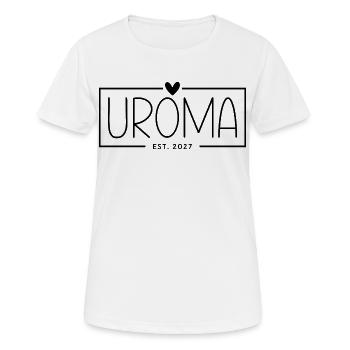 Uroma Est 2027 - Frauen T-Shirt atmungsaktiv - Weiß - Vorne - AI Model Female 172 dark (172cm)