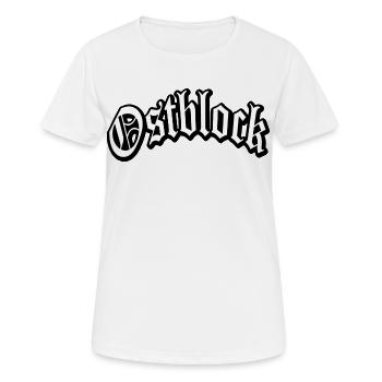 osten ostblock ossi ddr mauer retro vintage shirt - Frauen T-Shirt atmungsaktiv - Weiß - Vorne - AI Model Female 172 dark (172cm)