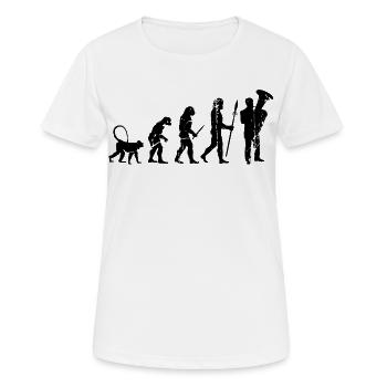 Développement du tubiste - T-shirt respirant Femme - blanc - Devant - AI Model Female 172 dark (172cm)
