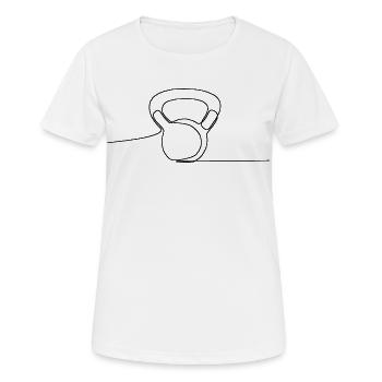 Strength Is Earned - Women's Breathable T-Shirt - white - Front - AI Model Female 172 dark (172cm)
