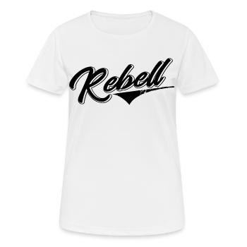rebel dieb rowdy rebell bandit hustler gang crime - Frauen T-Shirt atmungsaktiv - Weiß - Vorne - AI Model Female 172 dark (172cm)