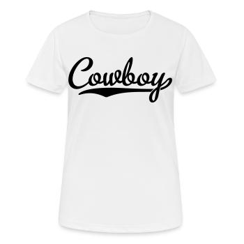 cowboy - Women's Breathable T-Shirt - white - Front - AI Model Female 172 dark (172cm)