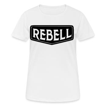 rebel dieb rowdy rebell bandit hustler gang crime - Frauen T-Shirt atmungsaktiv - Weiß - Vorne - AI Model Female 172 dark (172cm)